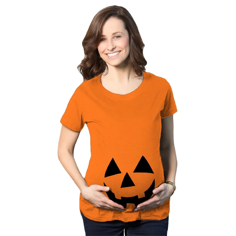 Happy Jack-O-Lantern Maternity T Shirt