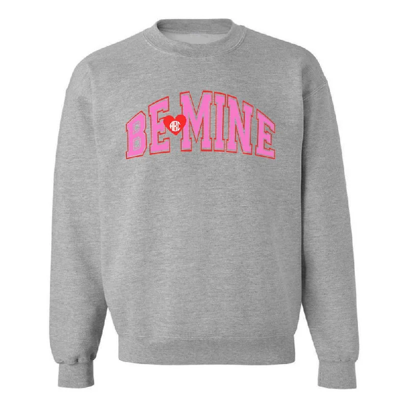 Monogrammed 'Be Mine' Crewneck Sweatshirt