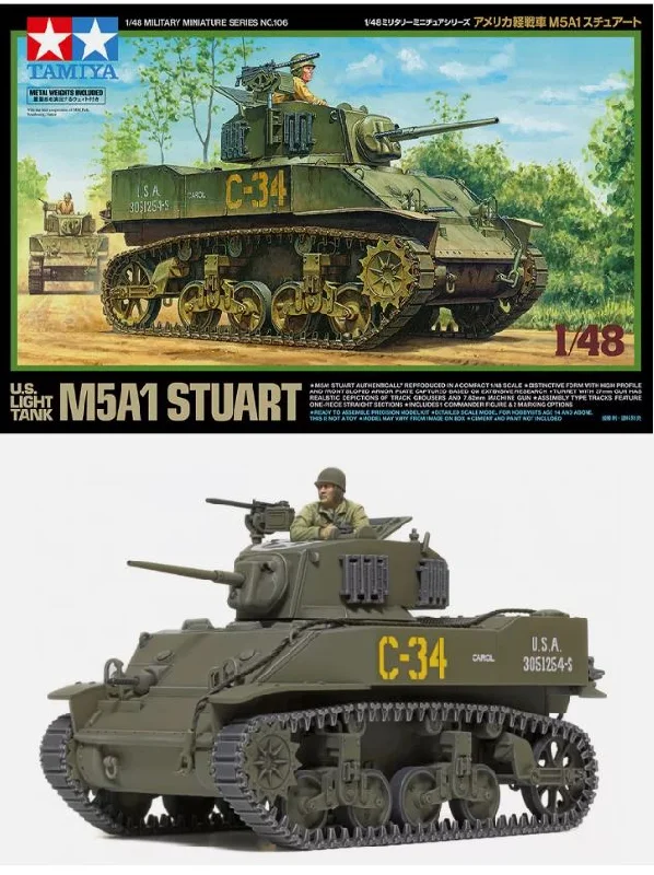 Tamiya 1/48 US M5A1 Stuart