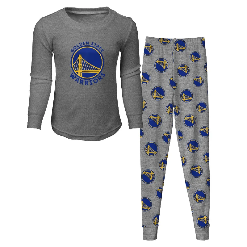 Golden State Warriors youth 2-piece long sleeve pajama set size large 14-16