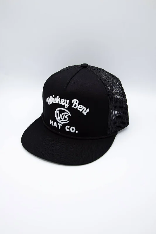 Whiskey Bent Johnny Cash Trucker Hat for Men in Black | JHNYCASH