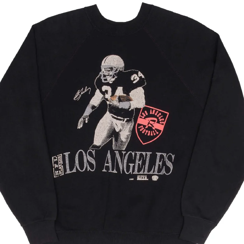 VINTAGE NFL LOS ANGELES RAIDERS BO JACKSON SWEATSHIRT 1989 SIZE LARGE