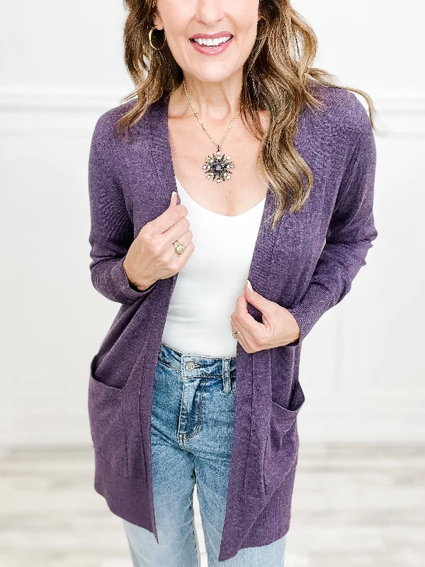 Fairytale Open Front Knit Sweater Cardigan with Pockets