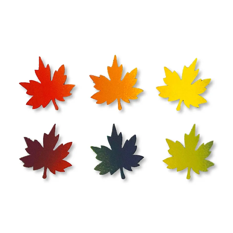 Maple Leaf Magnets Set of 6 Harvest Ombre