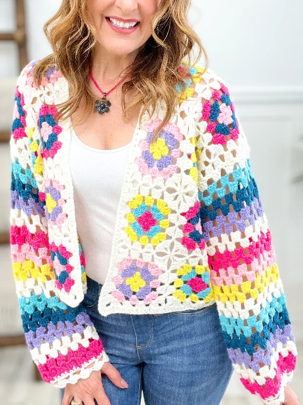 Perfectly You Crochet Cropped Cardigan