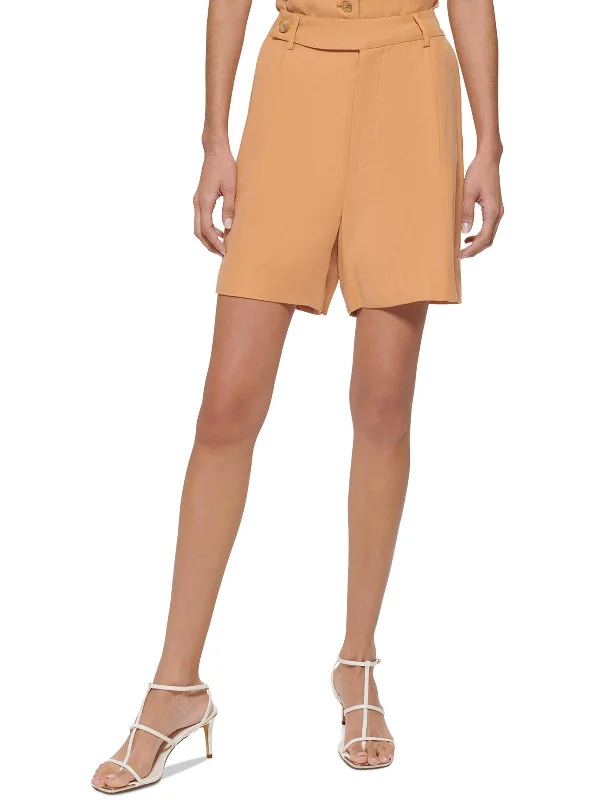 Womens High Rise Mini High-Waist Shorts