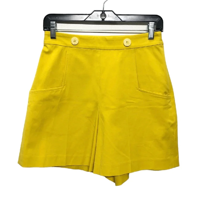 Yellow Shorts Lela Rose, Size 2